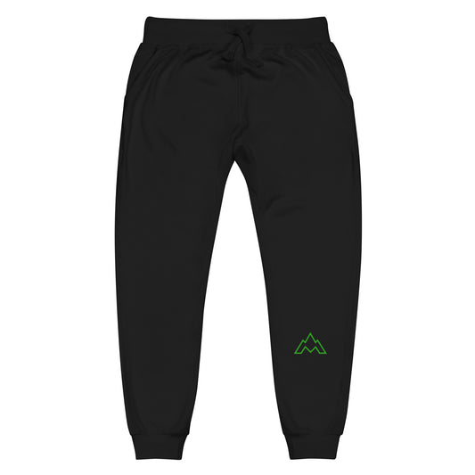 Green Logo Unisex Fleece Sweatpants