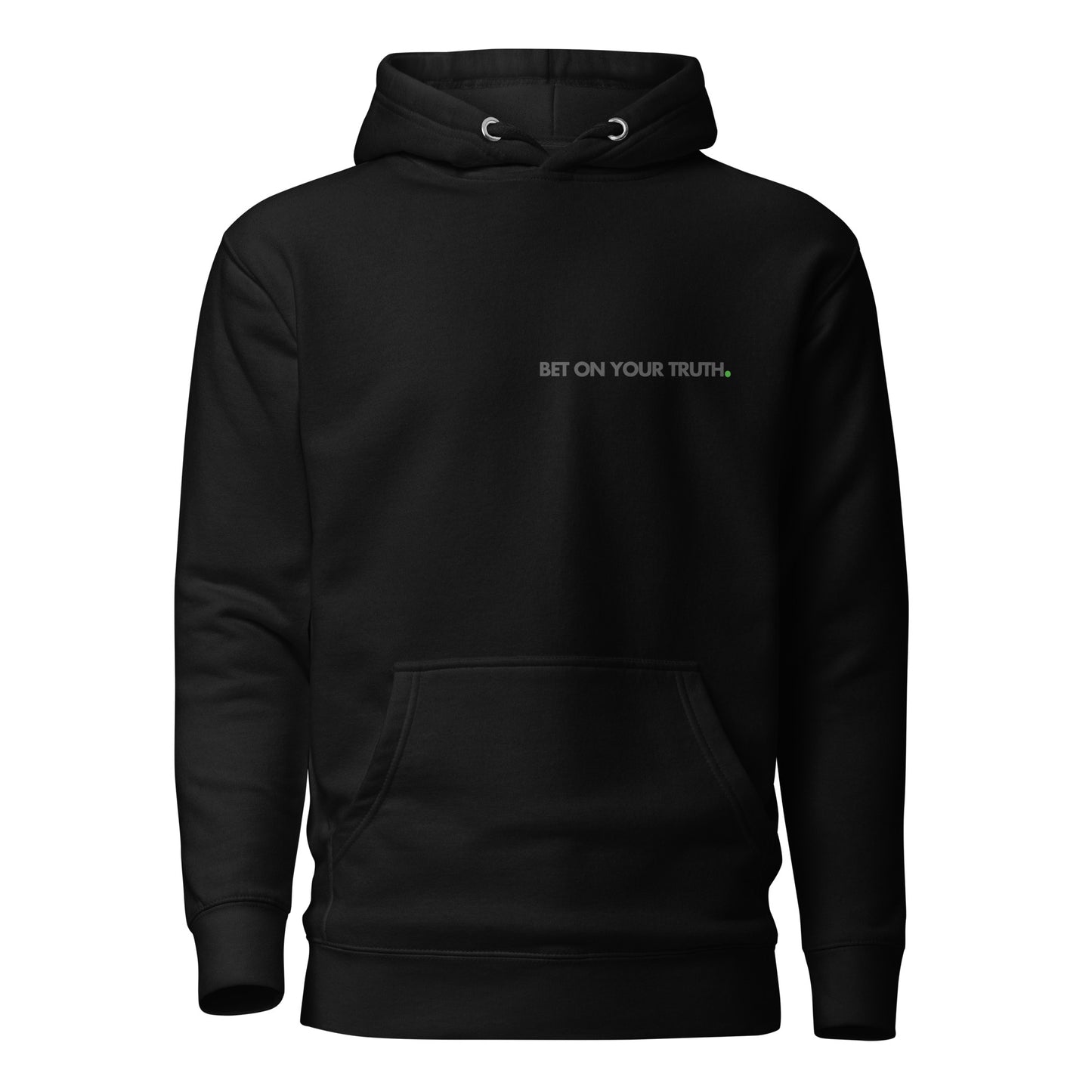 BOYT Black on Black Hoodie - Heart Placement