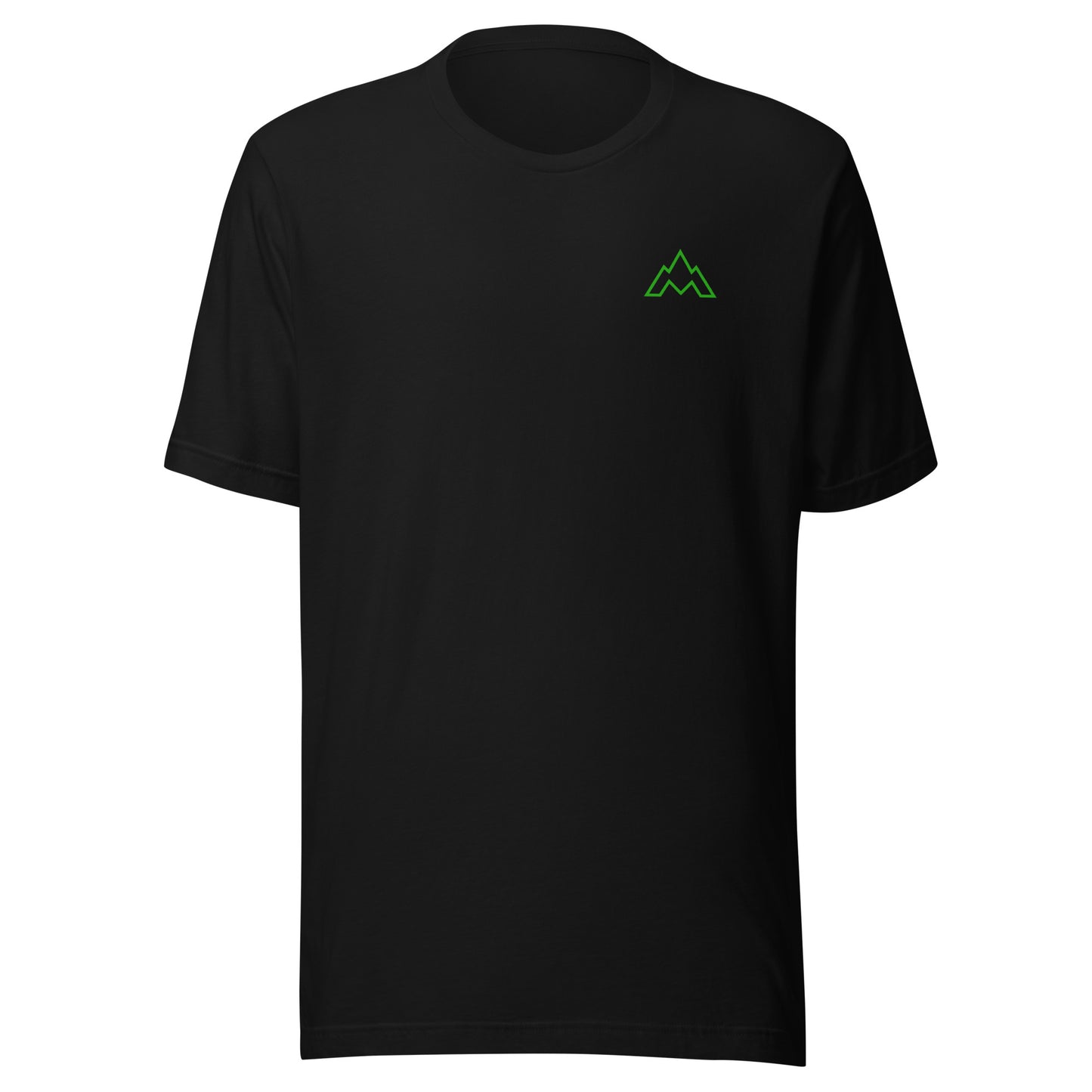 Green AM Logo on Black Unisex Tee