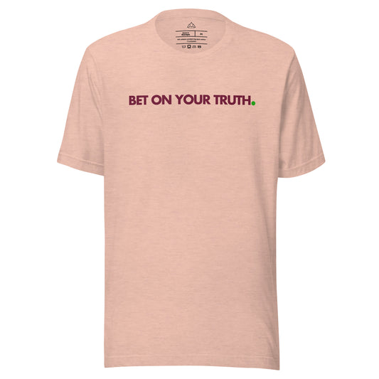 BOYT Maroon on Peach Tee