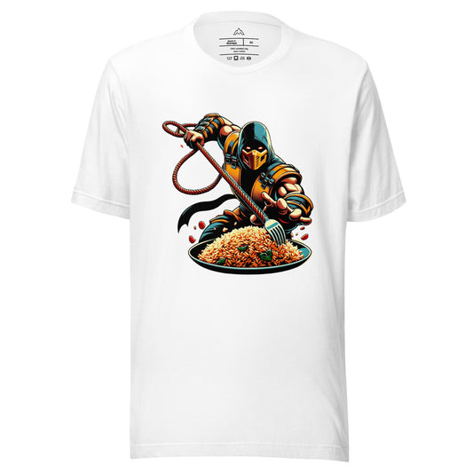 Jollof + Scorpion White Unisex Tee