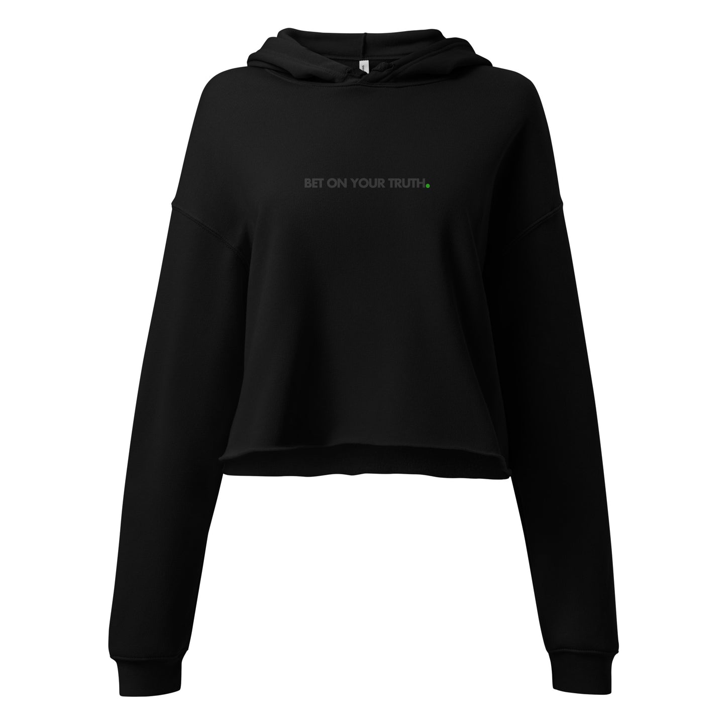 B.O.Y.T Black on Black Crop Hoodie