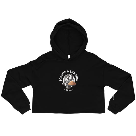 Jollof & Justice For All Crop Hoodie